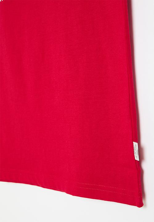 Lee Cooper - London logo print kids tee - red