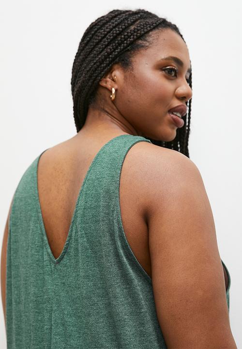 Superbalist - Relaxed knit jumpsuit - olive1