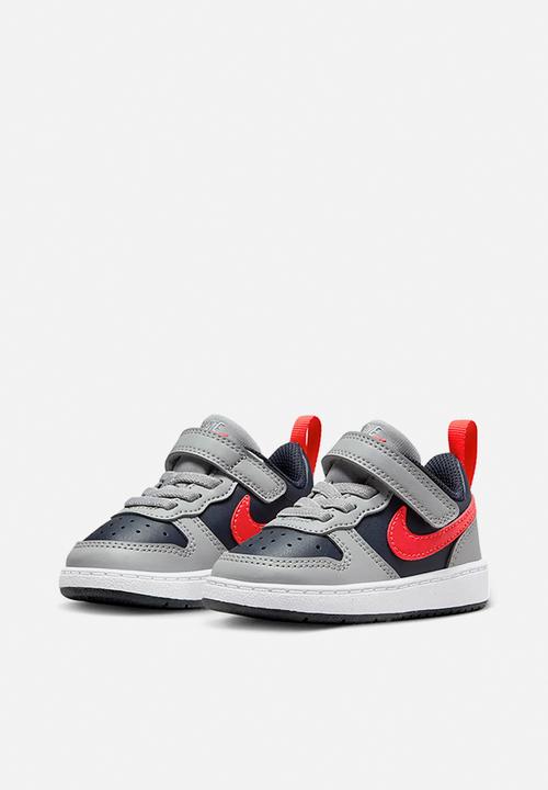 Nike - Nike court borough low recraft - lt smoke grey/bright crimson