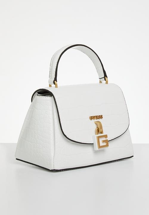 GUESS - Montreal mini crossbody flap - white