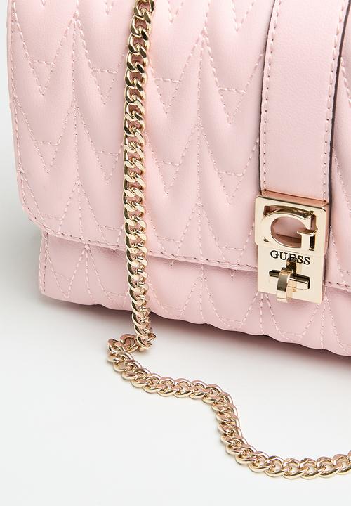 GUESS - Regilla convertible xbody flap - pale rose