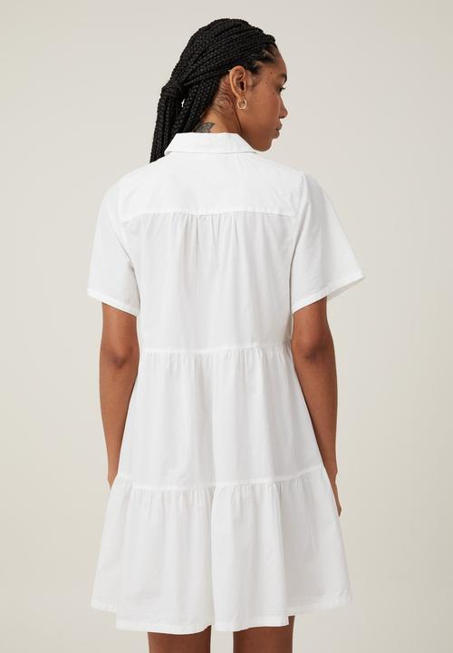 Cotton On - Noah mini shirt dress - white