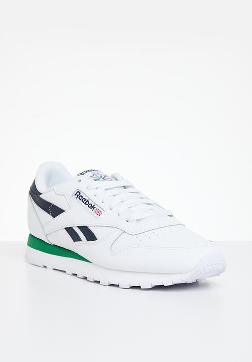 Reebok - Classic leather - ftwr white/vector navy/glen green