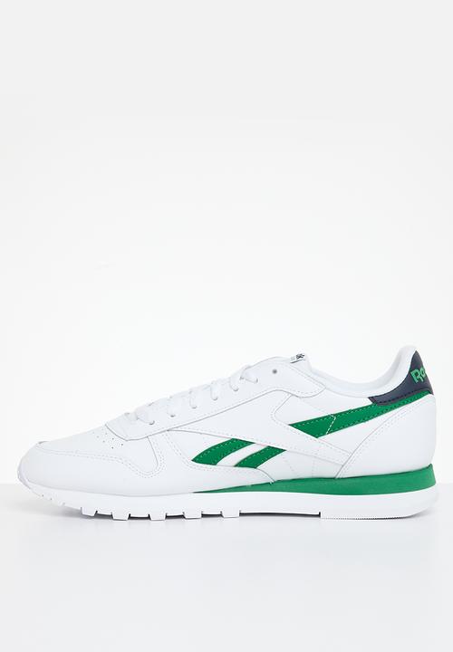 Reebok - Classic leather - ftwr white/vector navy/glen green