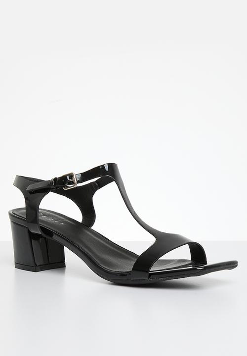 edit - Katya block heel - black
