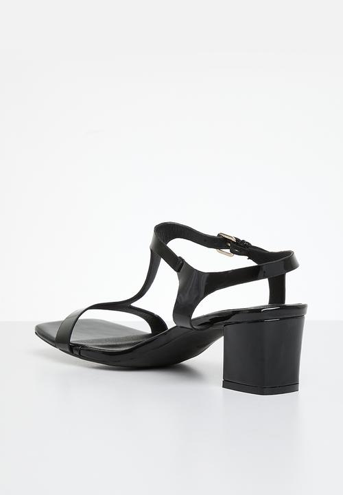 edit - Katya block heel - black