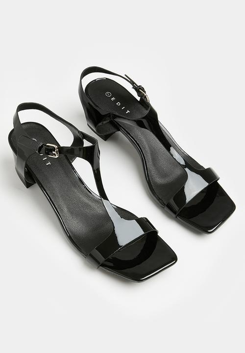 edit - Katya block heel - black