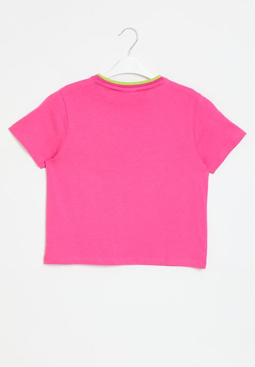 FILA - Bridget crop box T-shirt - fuschia purple