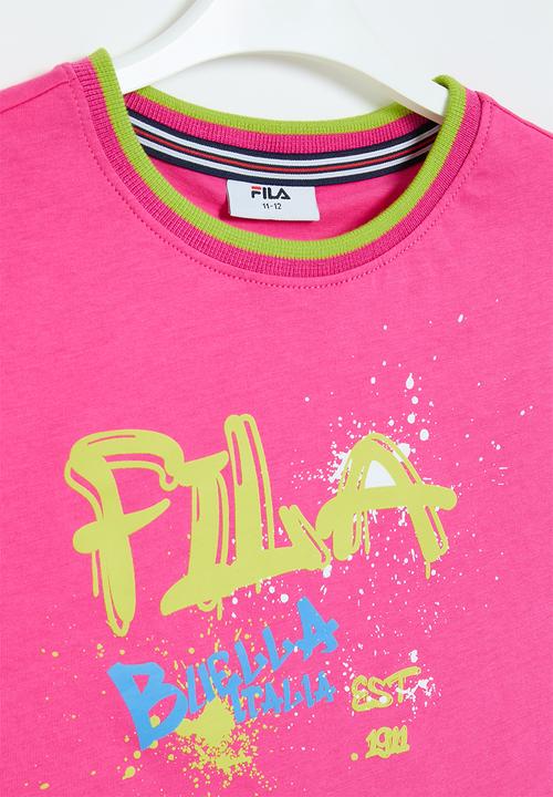 FILA - Bridget crop box T-shirt - fuschia purple