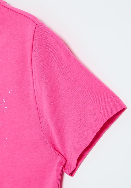FILA - Bridget crop box T-shirt - fuschia purple