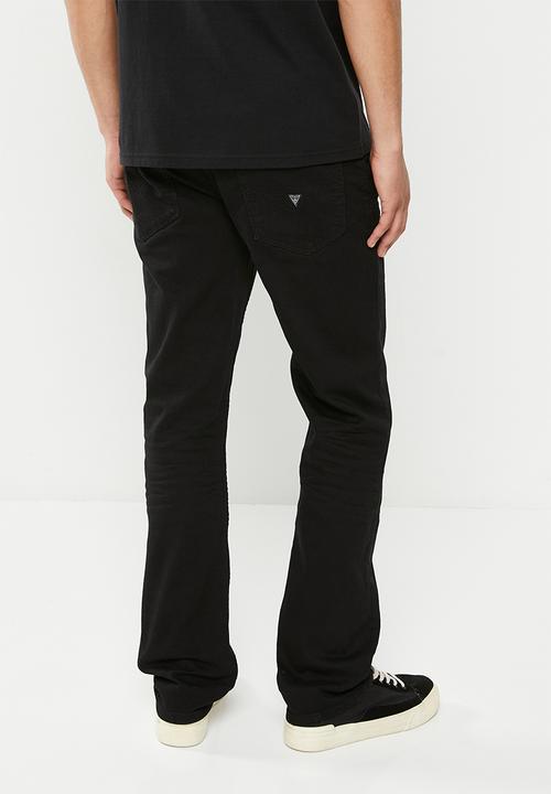 GUESS - Mns slim straight eco - black