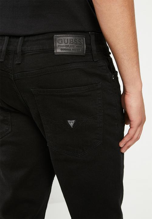 GUESS - Mns slim straight eco - black