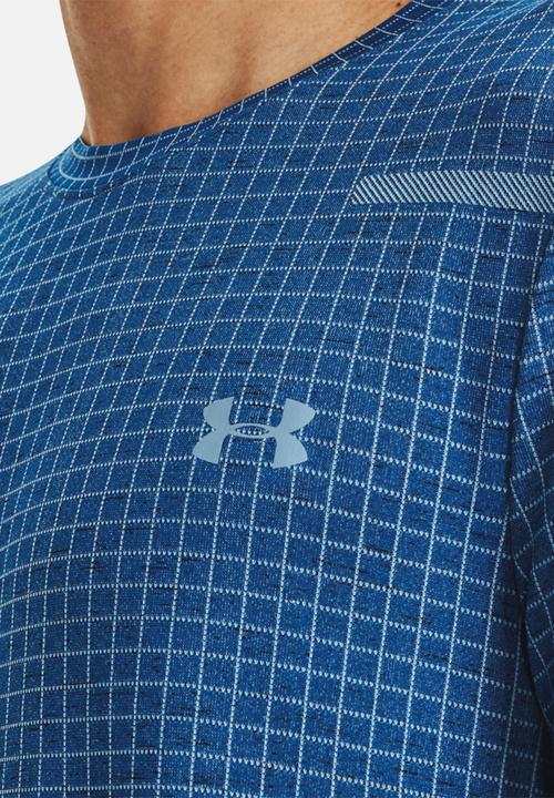 Under Armour - Ua seamless grid short sleeve - blue