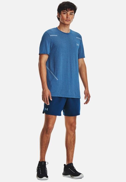 Under Armour - Ua seamless grid short sleeve - blue