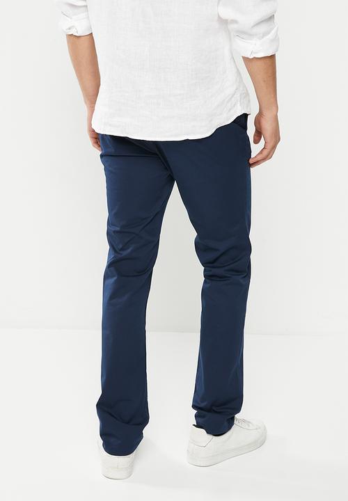 GUESS - Mns mens basic chino bottom - blue