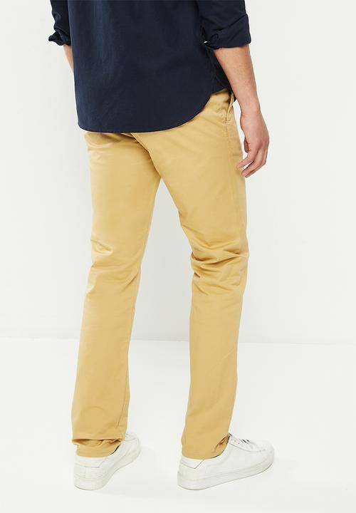 GUESS - Mns stretch twill slim fit chino - tan