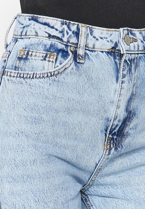 Trendyol - High rise straight leg jeans - blue