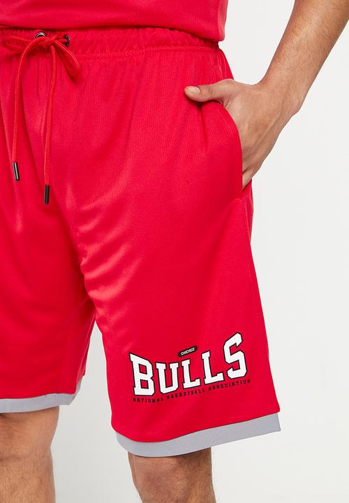 NBA - Men's street shorts chicago bulls - red
