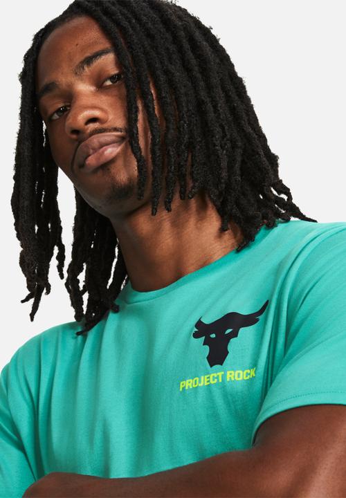 Under Armour - UA Project Rock lc brahma short sleeve - turquoise