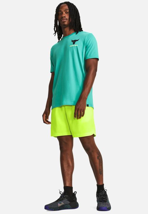 Under Armour - UA Project Rock lc brahma short sleeve - turquoise