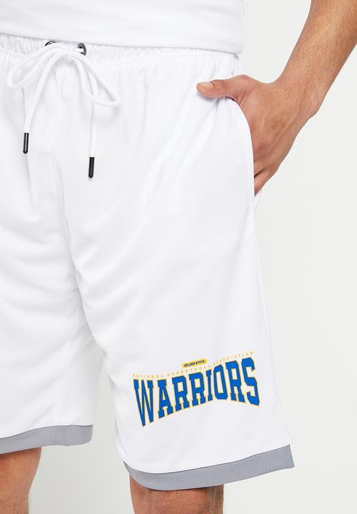 NBA - Men's street shorts golden state warriors - white