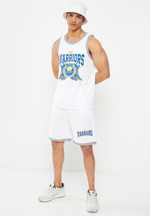 NBA - Men's street shorts golden state warriors - white