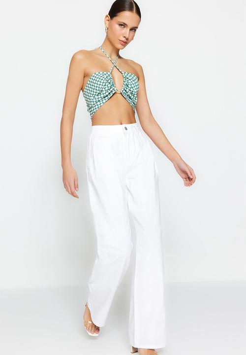 Trendyol - Wide leg jeans - white