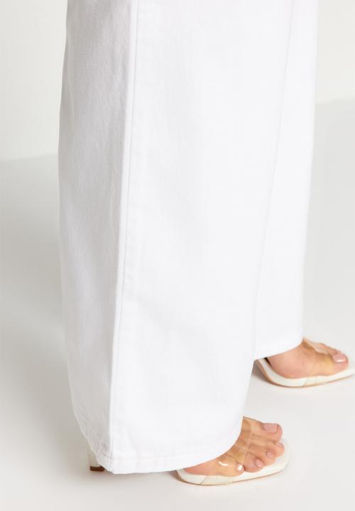Trendyol - Wide leg jeans - white
