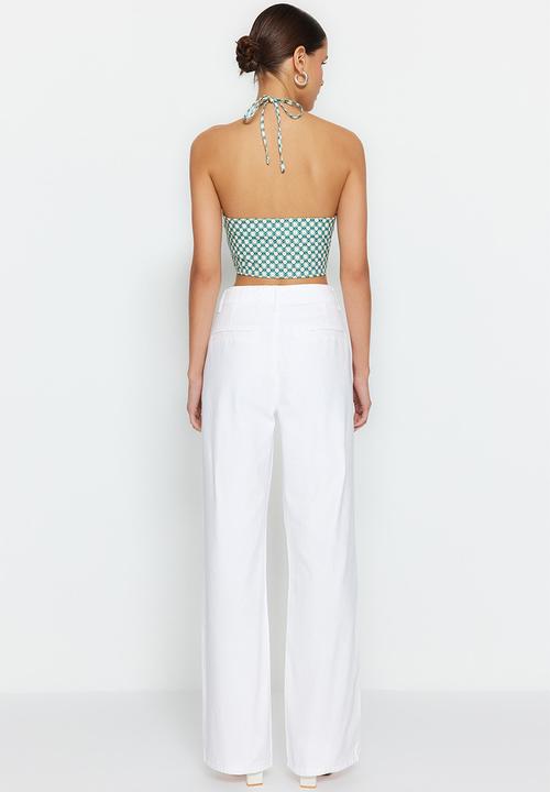 Trendyol - Wide leg jeans - white