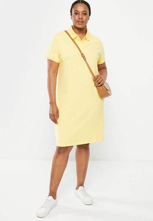 POLO - Plus Kathy Golfer Dress - Yellow