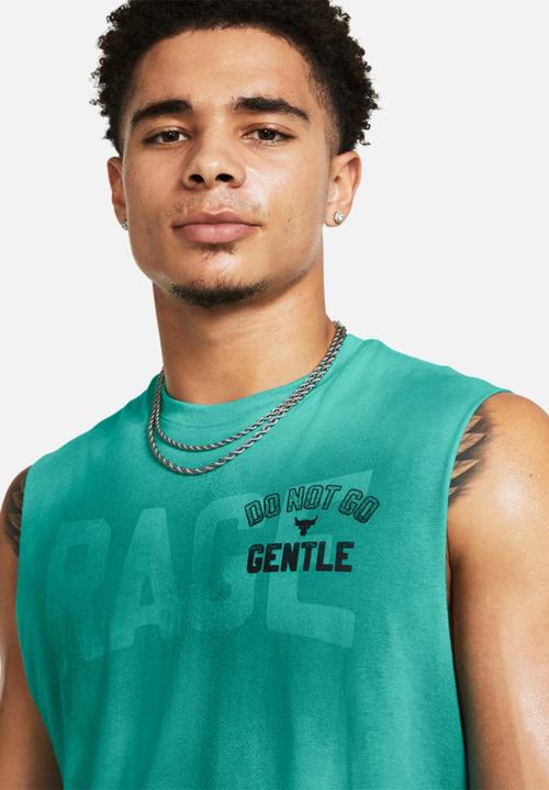 Under Armour - UA Project Rock sms sleeveless tank q4 - turquiose