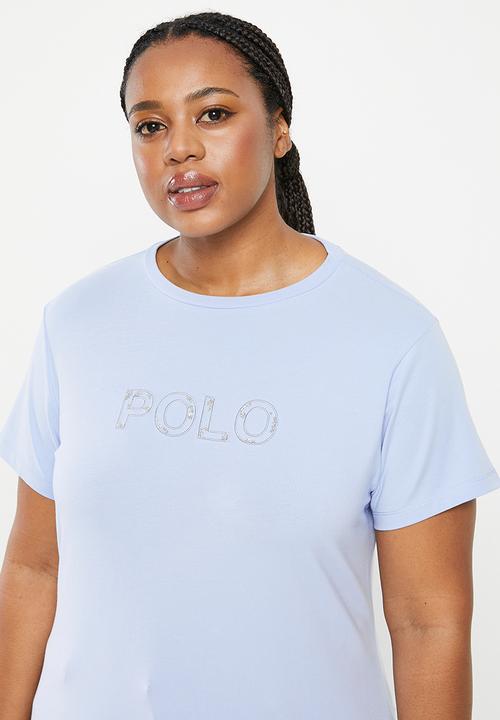POLO - Plus Sadie Beaded Tee - Blue