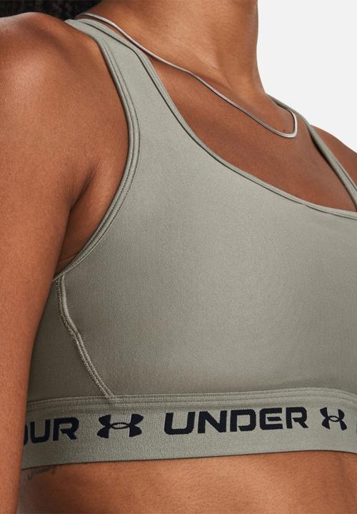 Under Armour - Ua crossback mid bra - grove green/black