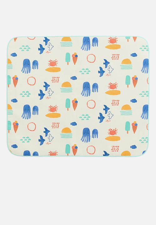 H&M - Patterned picnic blanket - light beige patterned