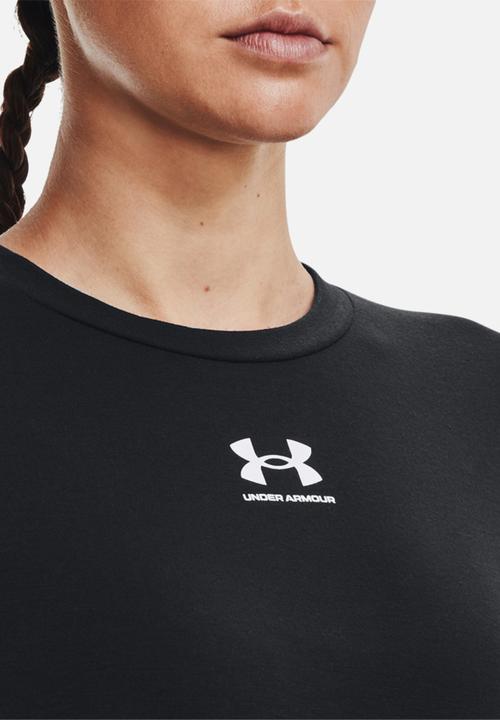 Under Armour - Rival terry crew - black/white