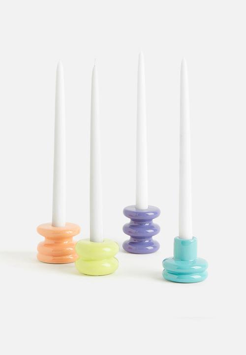 H&M - Stoneware candlestick - purple