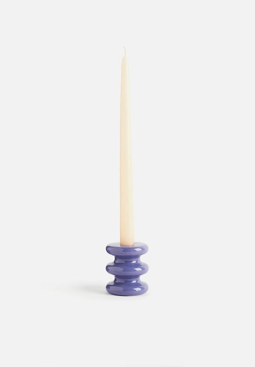 H&M - Stoneware candlestick - purple