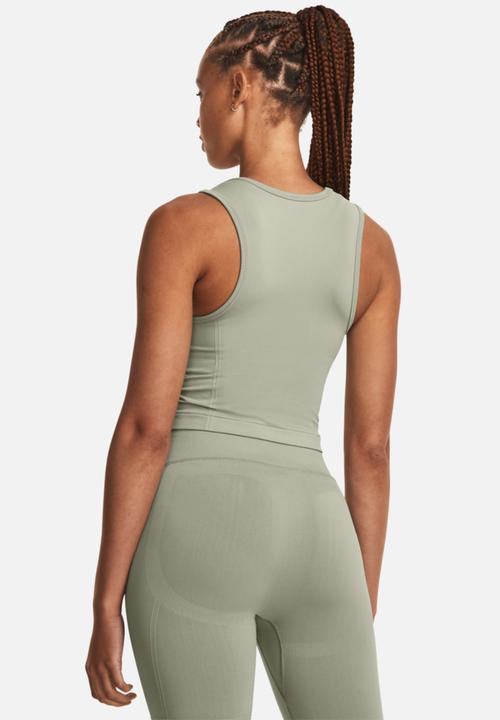 Under Armour - Ua train seamless tank - grove green/white