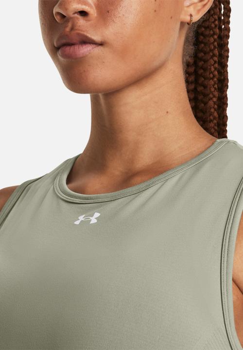 Under Armour - Ua train seamless tank - grove green/white