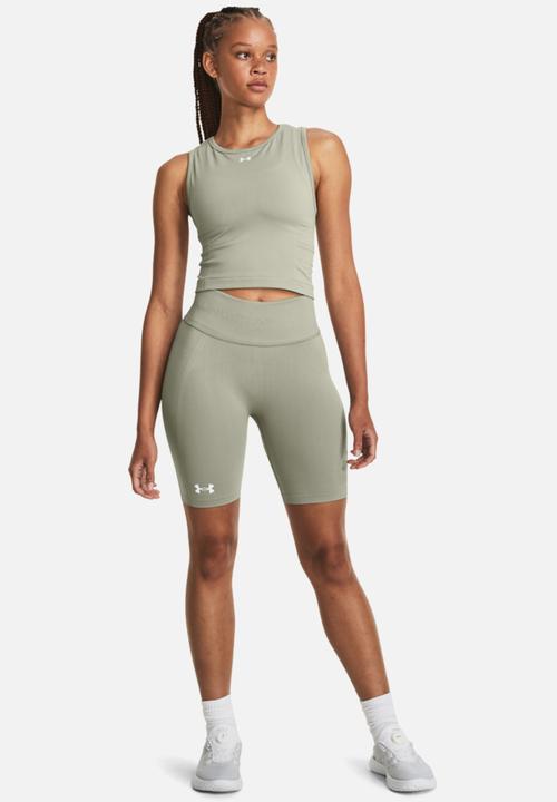 Under Armour - Ua train seamless tank - grove green/white