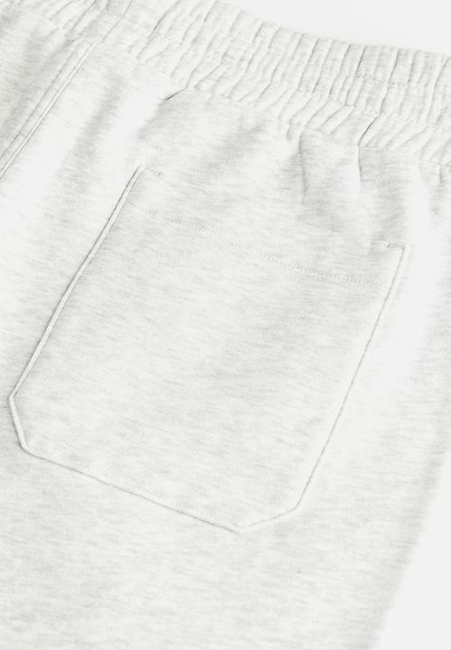 H&M - Regular fit sweat shorts - light grey marl