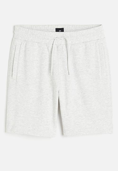 H&M - Regular fit sweat shorts - light grey marl