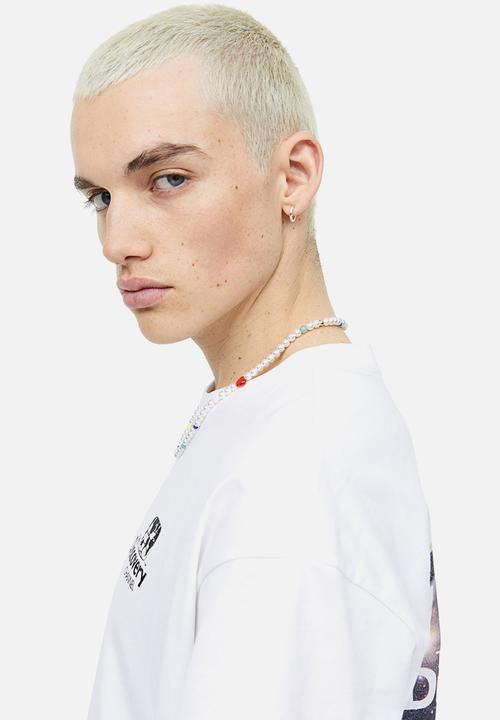 H&M - Relaxed fit T-shirt - white the discovery channel