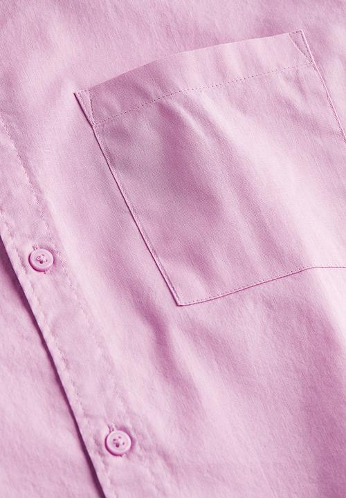 H&M - Relaxed fit short-sleeved shirt - light purple