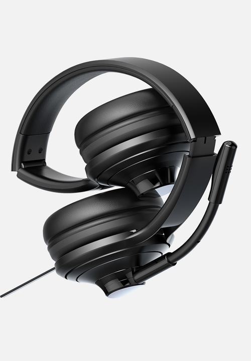 Philips - USB wired on ear headphones with mic - black