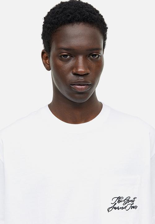 H&M - Relaxed fit embroidery-detail T-shirt - white