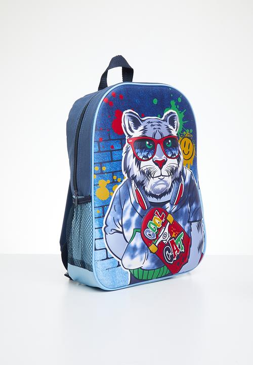 Character Group - 3D debossed backpack tiger - blue