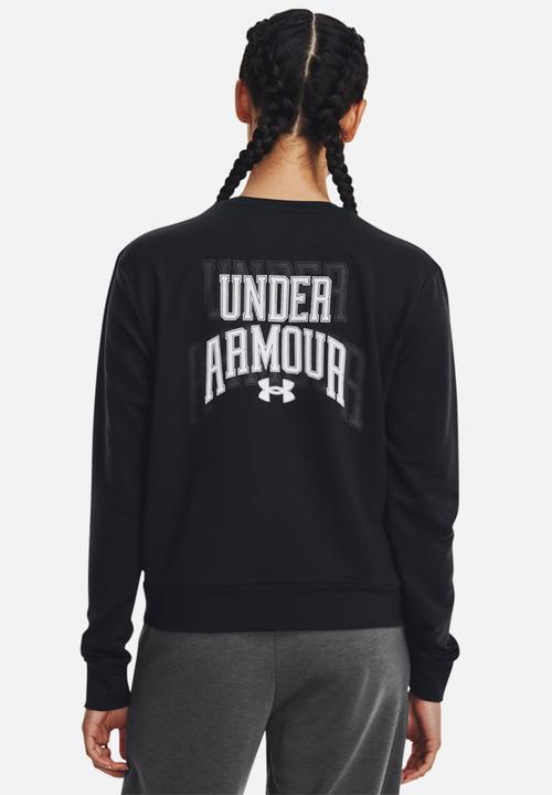 Under Armour - Ua rival terry graphic crew - black/white