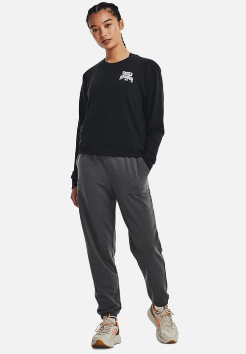 Under Armour - Ua rival terry graphic crew - black/white