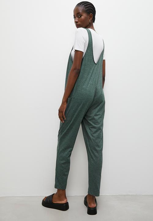 Superbalist - Relaxed knit jumpsuit - olive